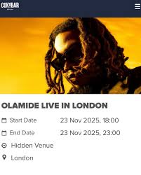 Olamide to Headline London’s OVO Arena in 2025