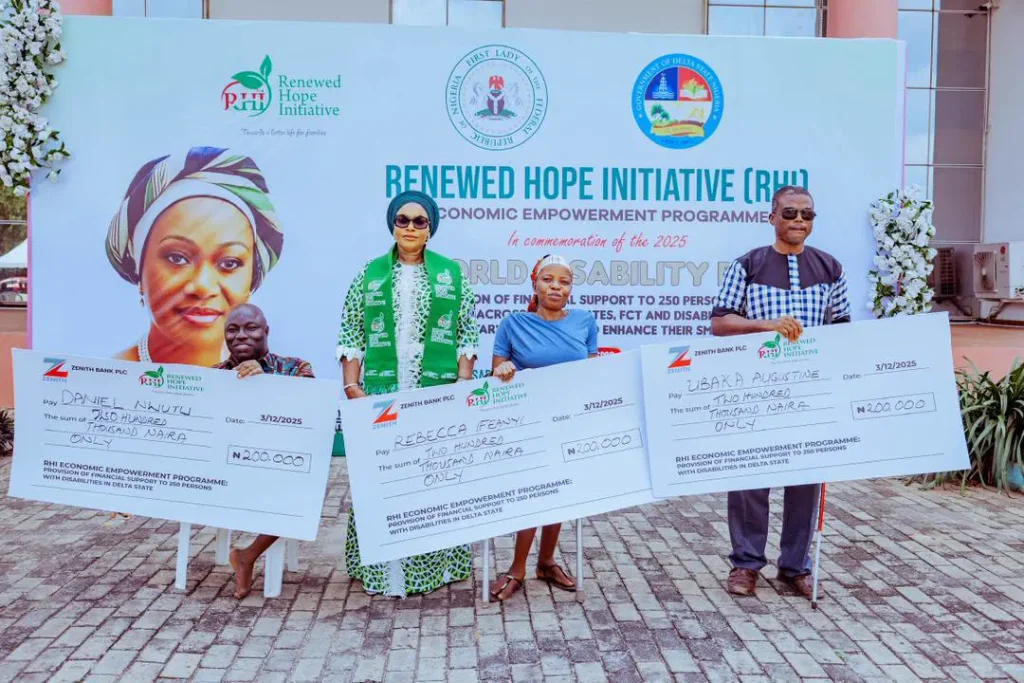 First Lady Launches N1.9 Billion Empowerment Grant for Persons with Disabilities