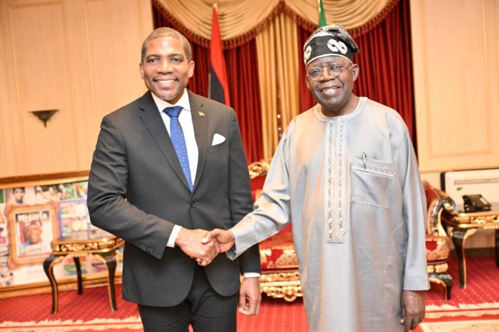 Nigeria, Saint Kitts and Nevis Strengthen Ties as Tinubu Meets Drew