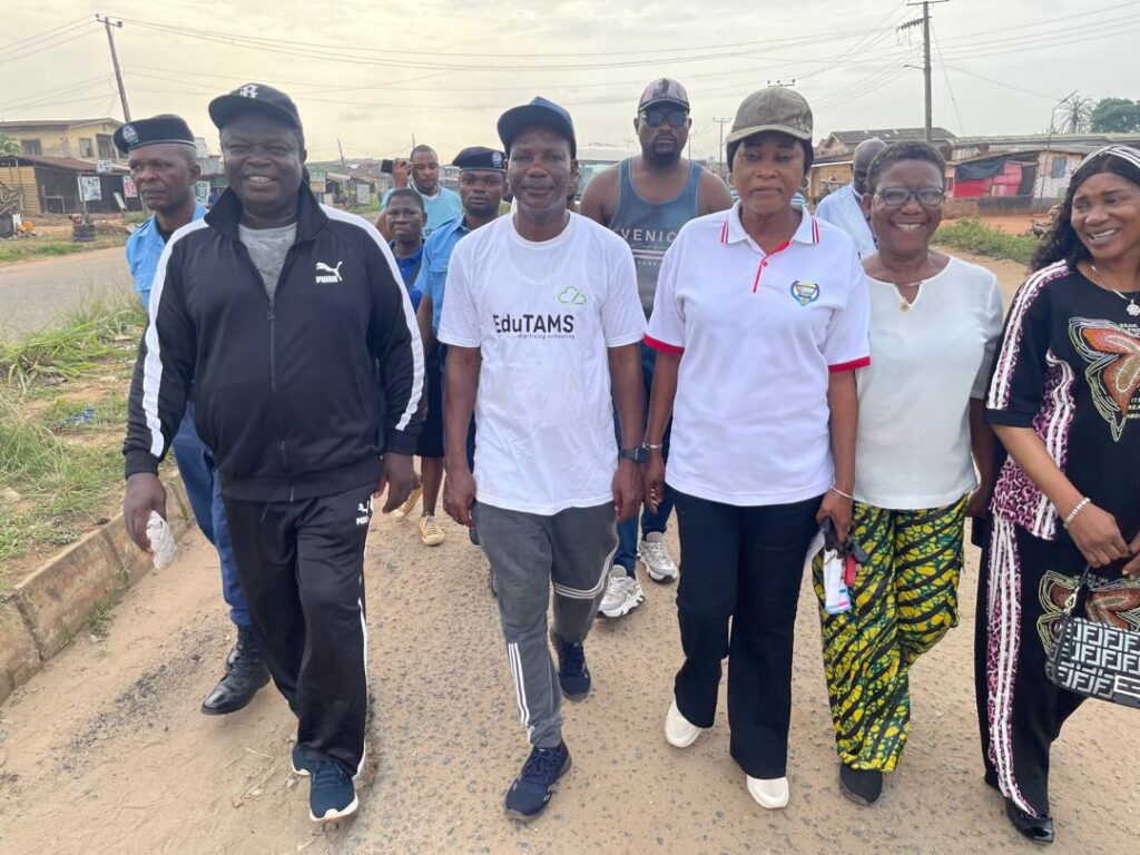 Rector champions regular exercise during fitness walk for healthy living