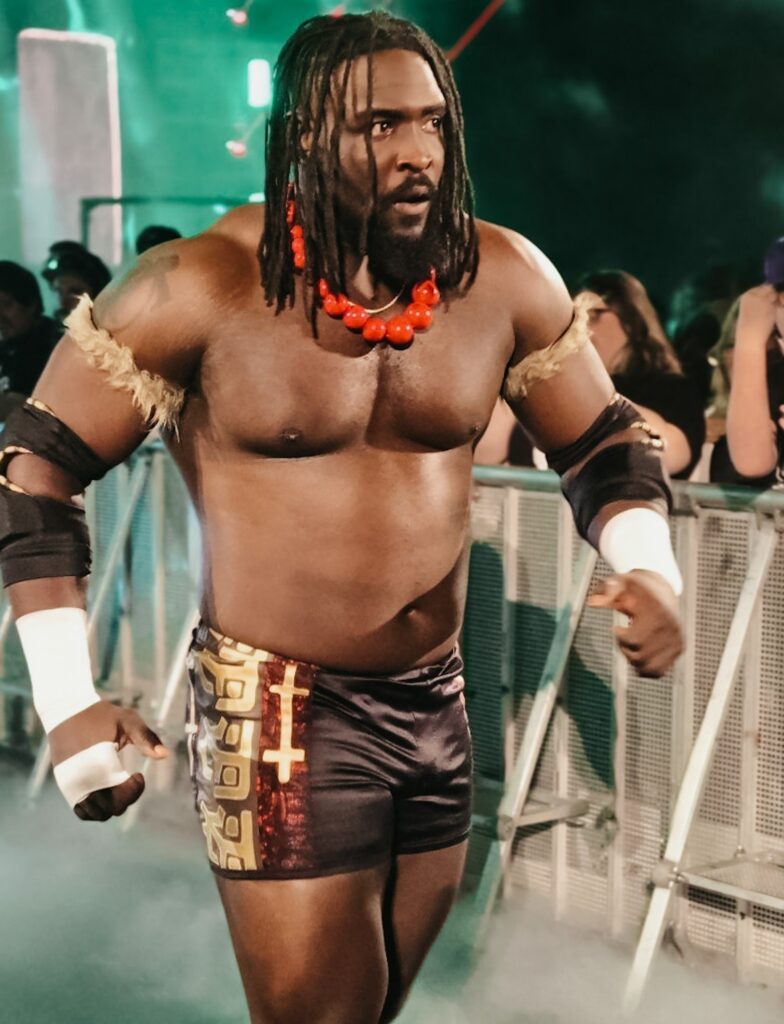 Oba Femi explains why he left athletics for WWE