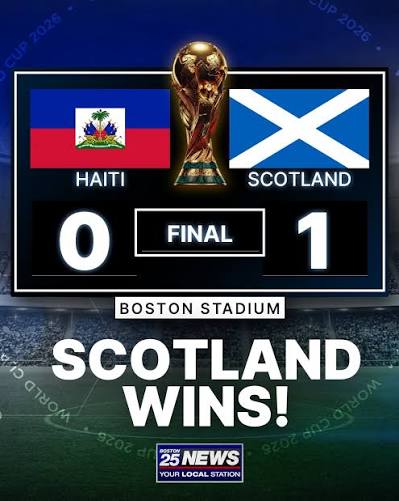 Scotland wins their first world cup match in over 30 years