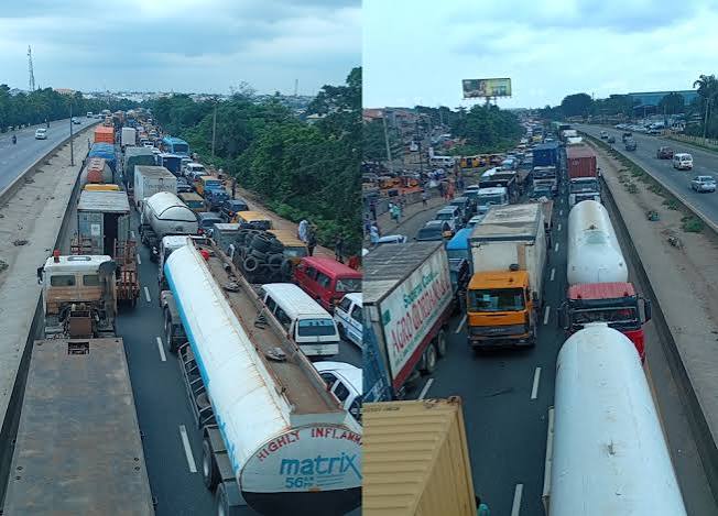 Lagos-Ibadan Expressway Gridlock Worsens as Kara Bridge Repairs Continue